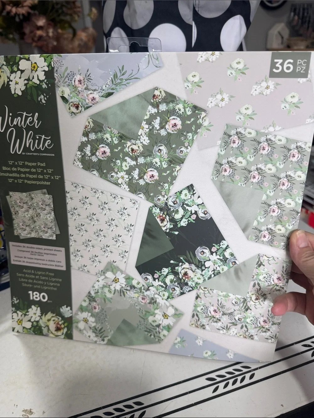 Crafters Companion Winter White Paper Pad